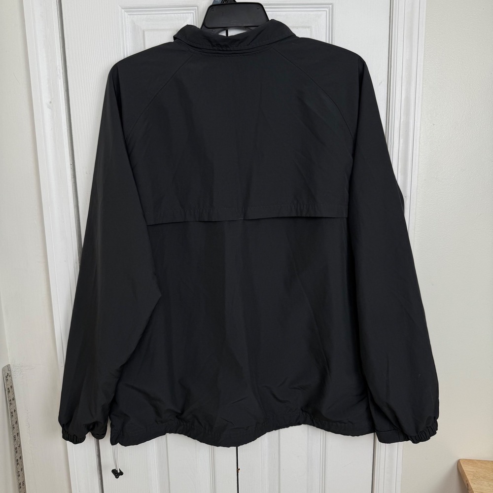 Nike Y2K Windbreaker Jacket Mens XXL Black Gold Swoosh Track Running - Picture 8 of 10